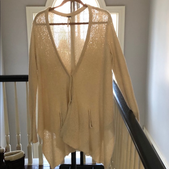 Free People Sweaters - Free People Cream Cardigan with pockets